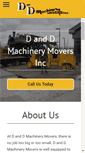 Mobile Screenshot of danddmachinerymovers.com